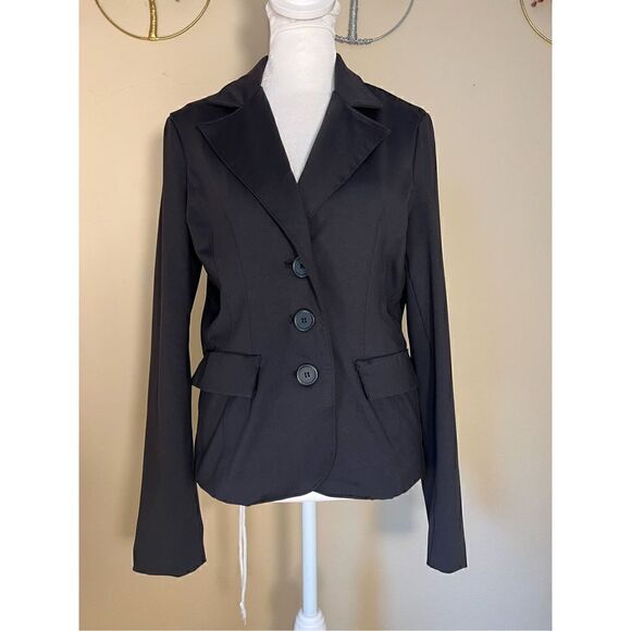 The Limited Black Princess Seam 3 Button Blazer Size Small - Picture 1 of 8